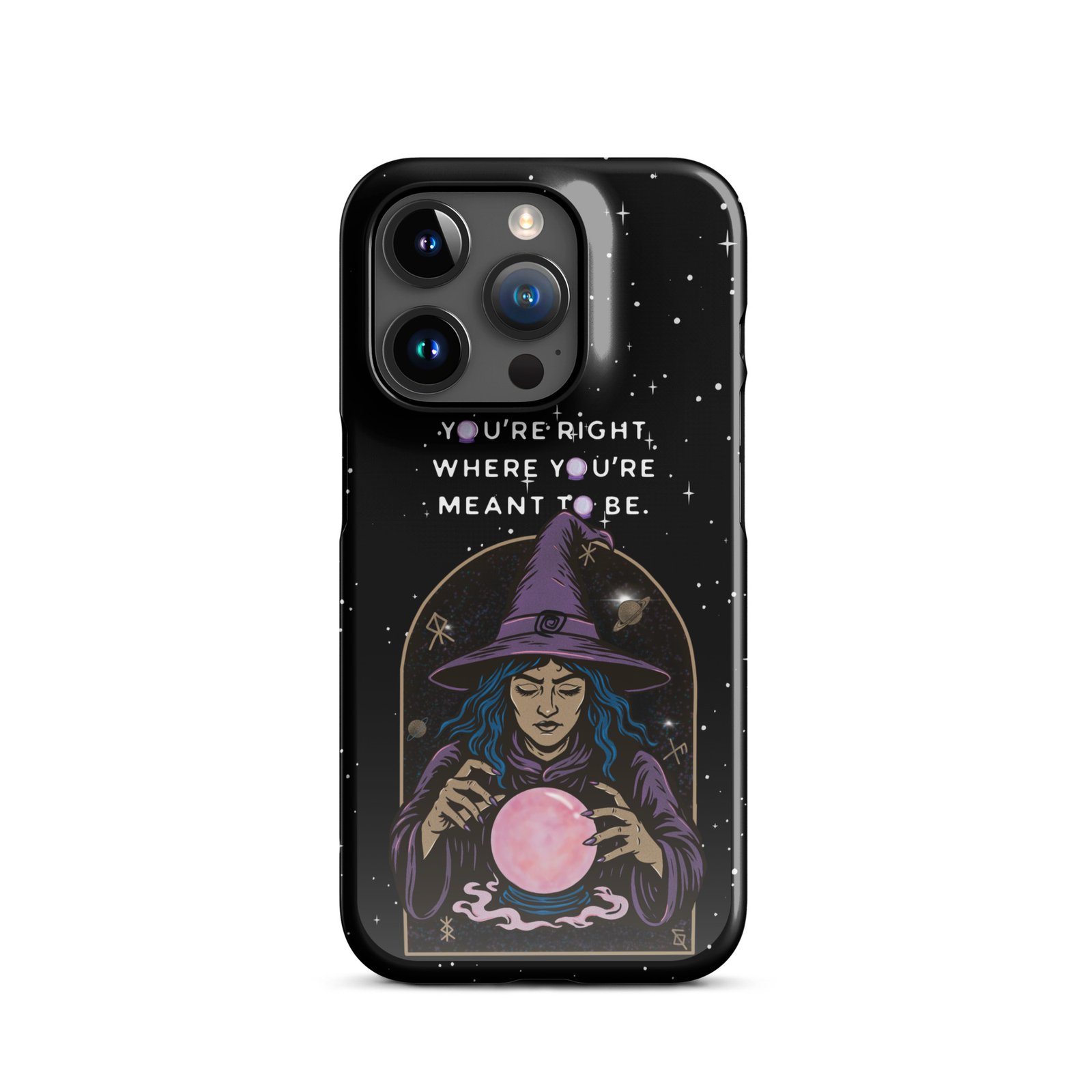 You’re Right Where You’re Meant to Be | Cosmic Witch iPhone® Case | Matte Snap Cover - Image 35