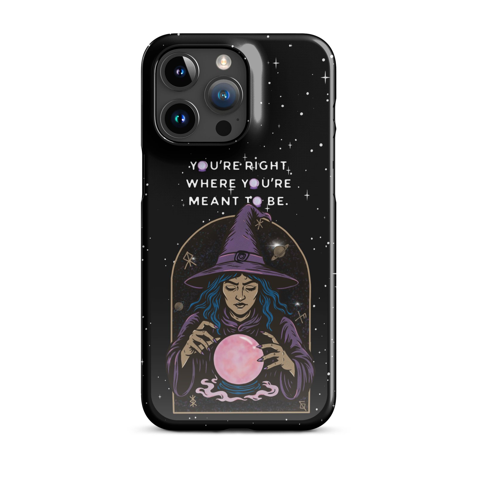 You’re Right Where You’re Meant to Be | Cosmic Witch iPhone® Case | Matte Snap Cover - Image 37