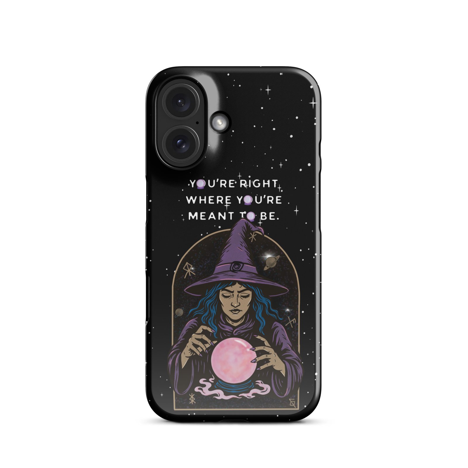 You’re Right Where You’re Meant to Be | Cosmic Witch iPhone® Case | Matte Snap Cover - Image 39