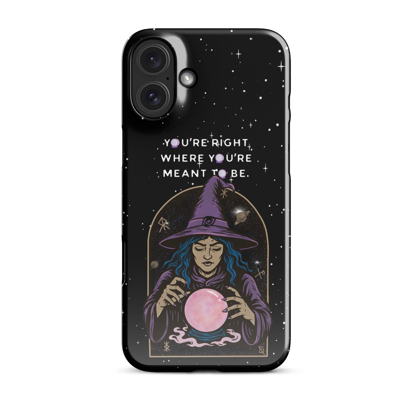 You’re Right Where You’re Meant to Be | Cosmic Witch iPhone® Case | Matte Snap Cover - Image 41