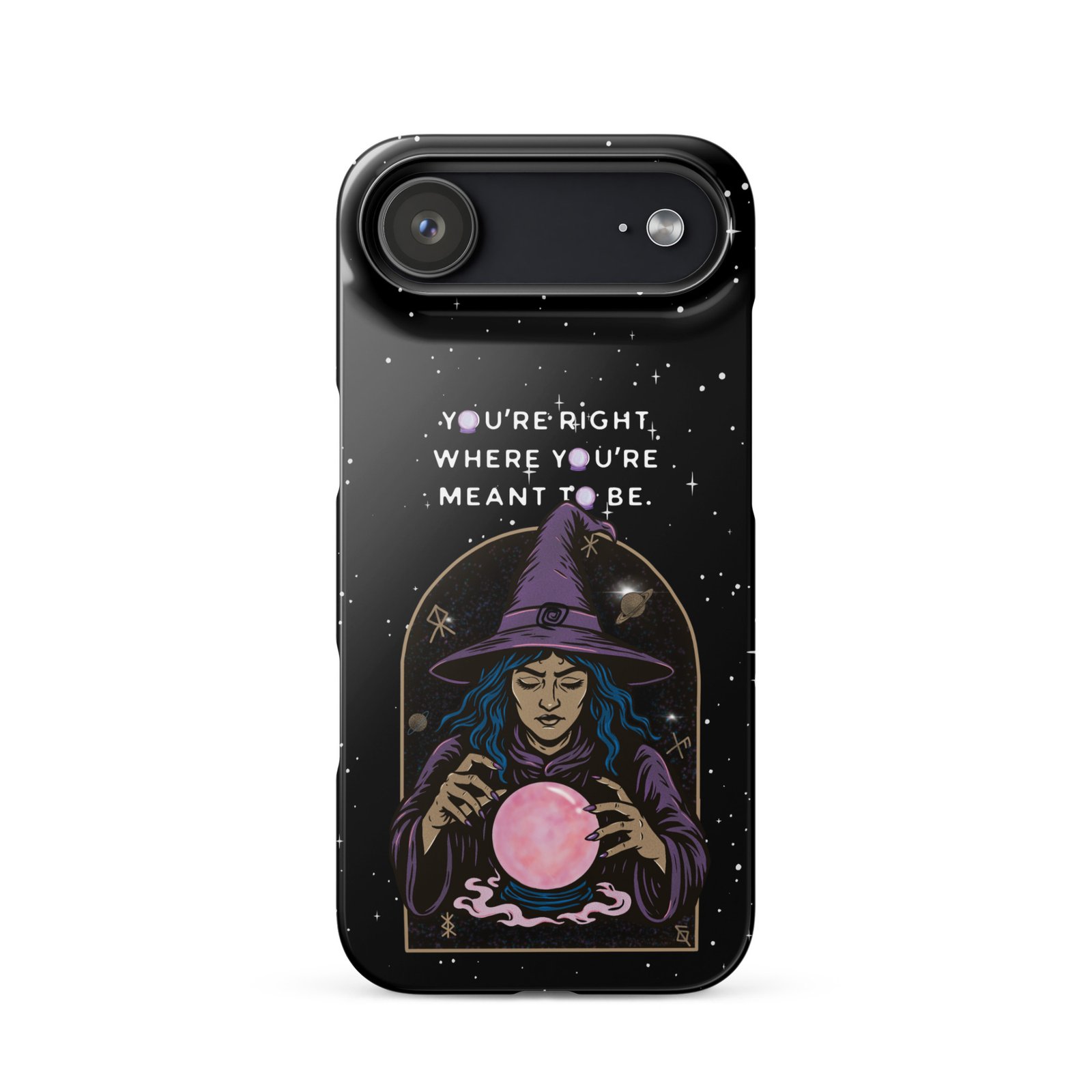 You’re Right Where You’re Meant to Be | Cosmic Witch iPhone® Case | Matte Snap Cover - Image 49