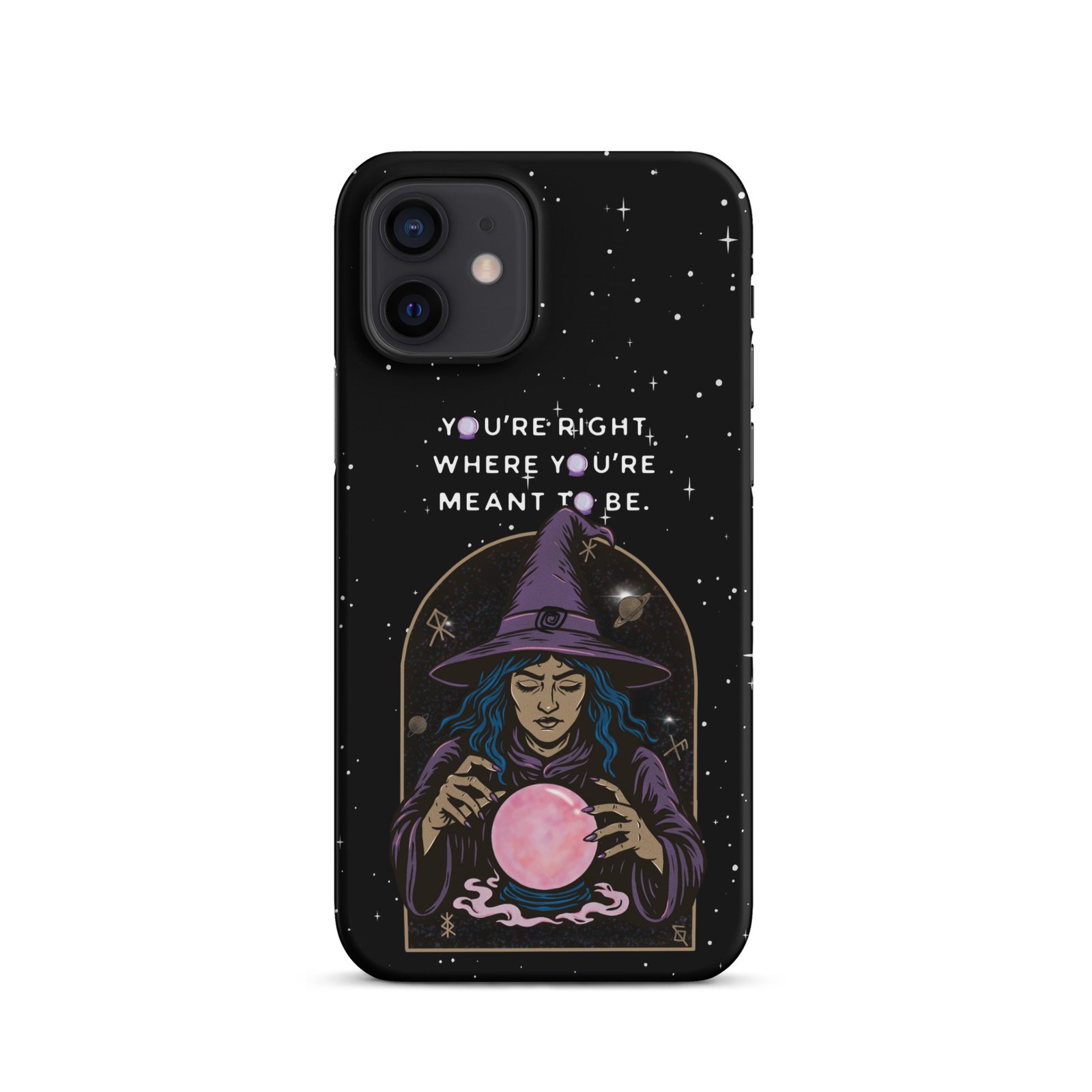 You’re Right Where You’re Meant to Be | Cosmic Witch iPhone® Case | Matte Snap Cover - Image 11