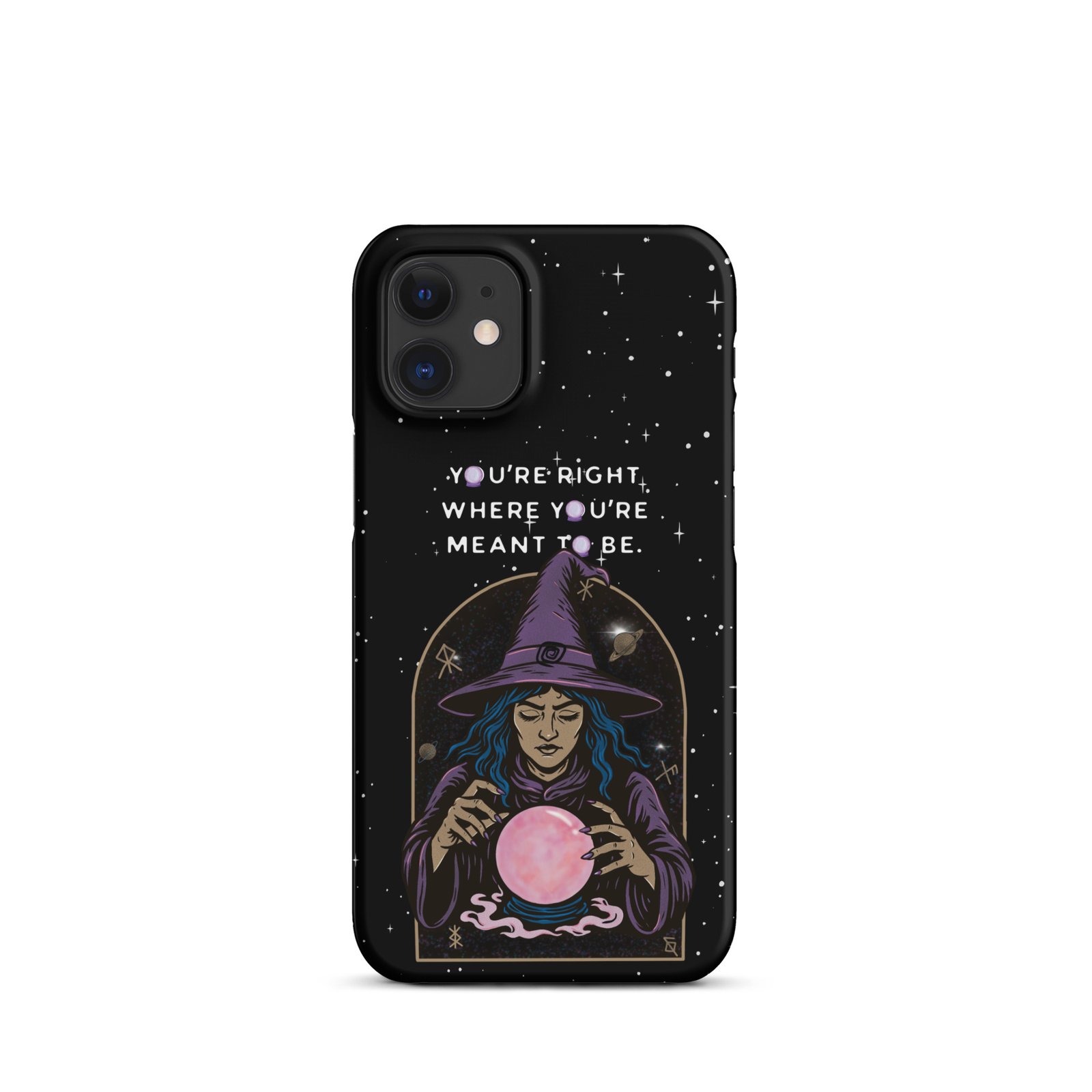 You’re Right Where You’re Meant to Be | Cosmic Witch iPhone® Case | Matte Snap Cover - Image 9