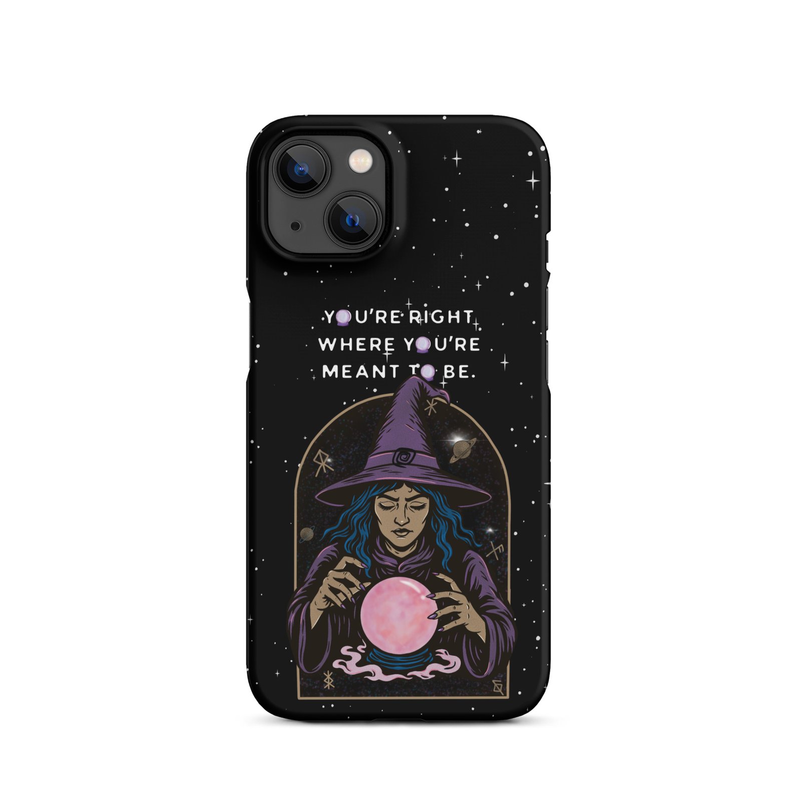 You’re Right Where You’re Meant to Be | Cosmic Witch iPhone® Case | Matte Snap Cover - Image 19