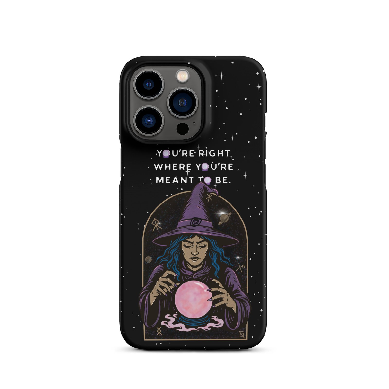 You’re Right Where You’re Meant to Be | Cosmic Witch iPhone® Case | Matte Snap Cover - Image 21
