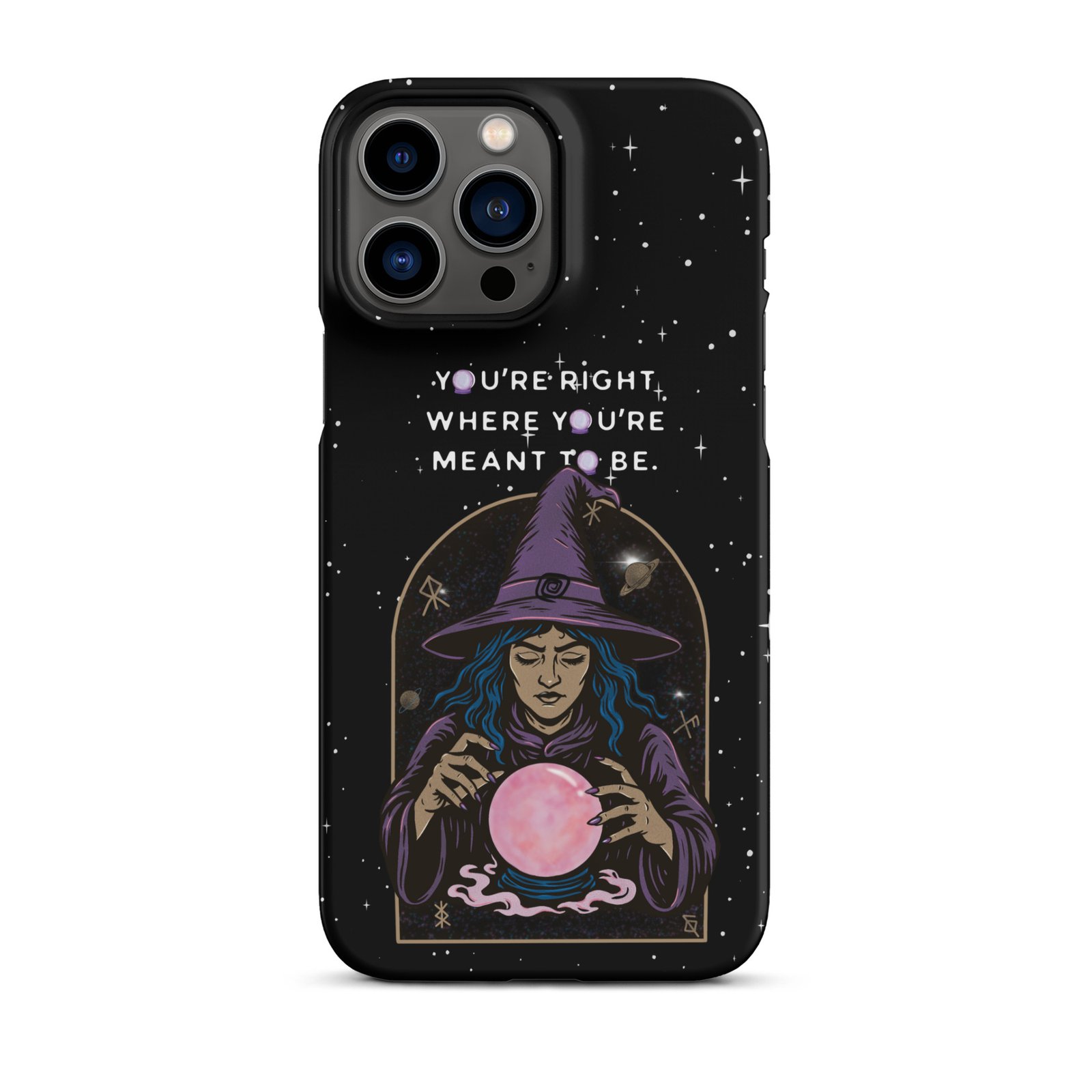 You’re Right Where You’re Meant to Be | Cosmic Witch iPhone® Case | Matte Snap Cover - Image 23