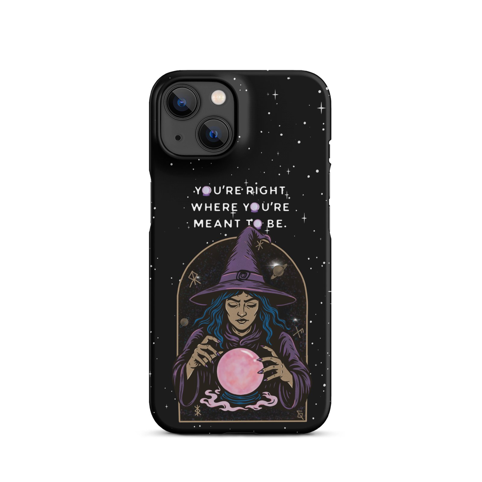 You’re Right Where You’re Meant to Be | Cosmic Witch iPhone® Case | Matte Snap Cover - Image 25