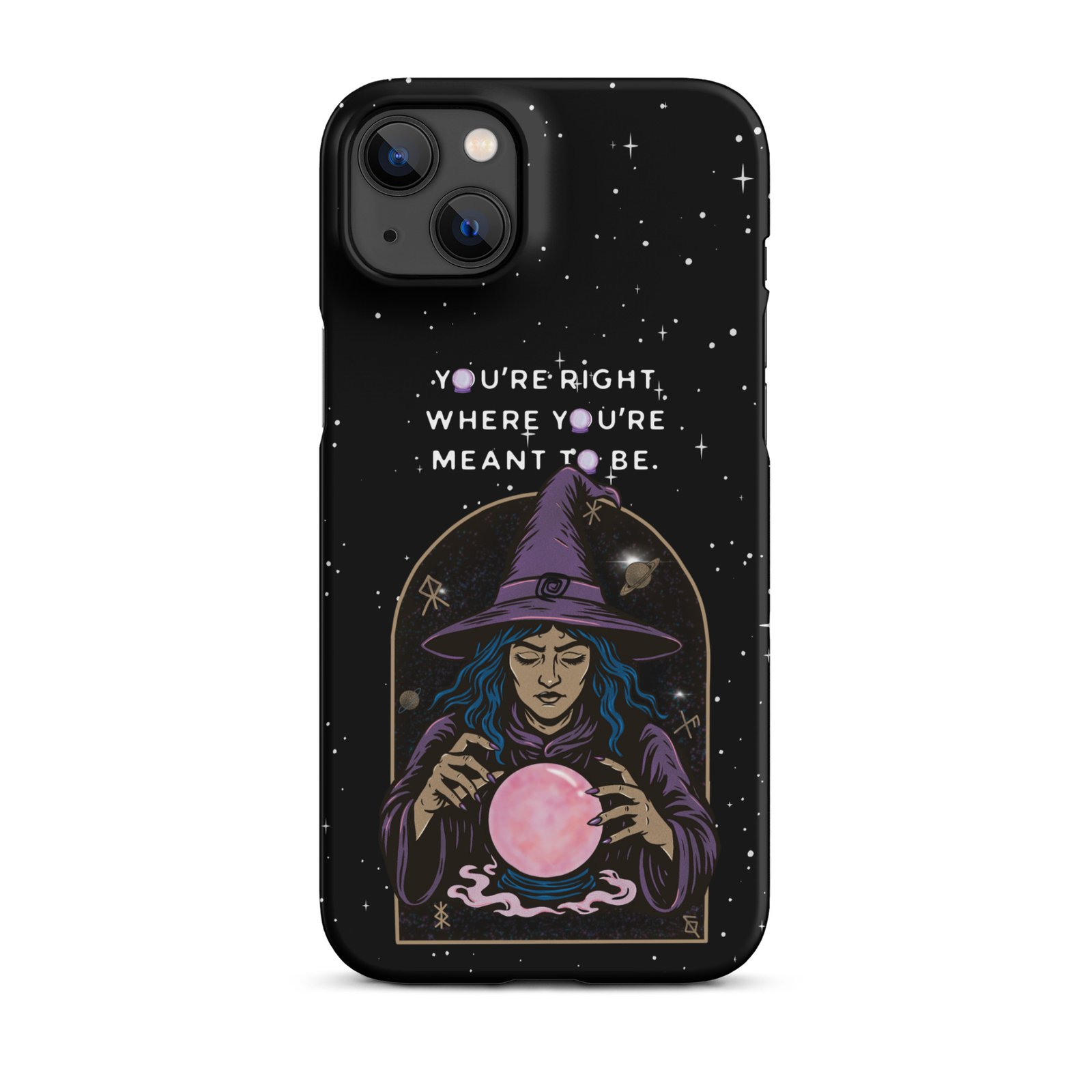 You’re Right Where You’re Meant to Be | Cosmic Witch iPhone® Case | Matte Snap Cover - Image 27