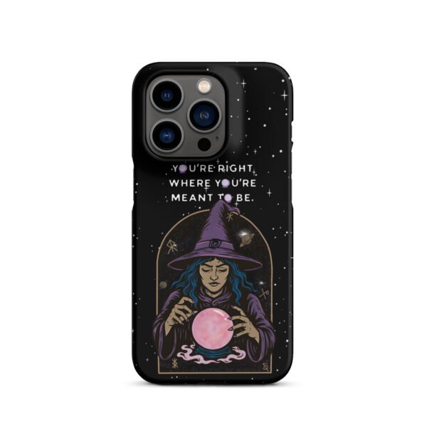 You’re Right Where You’re Meant to Be | Cosmic Witch iPhone® Case | Matte Snap Cover