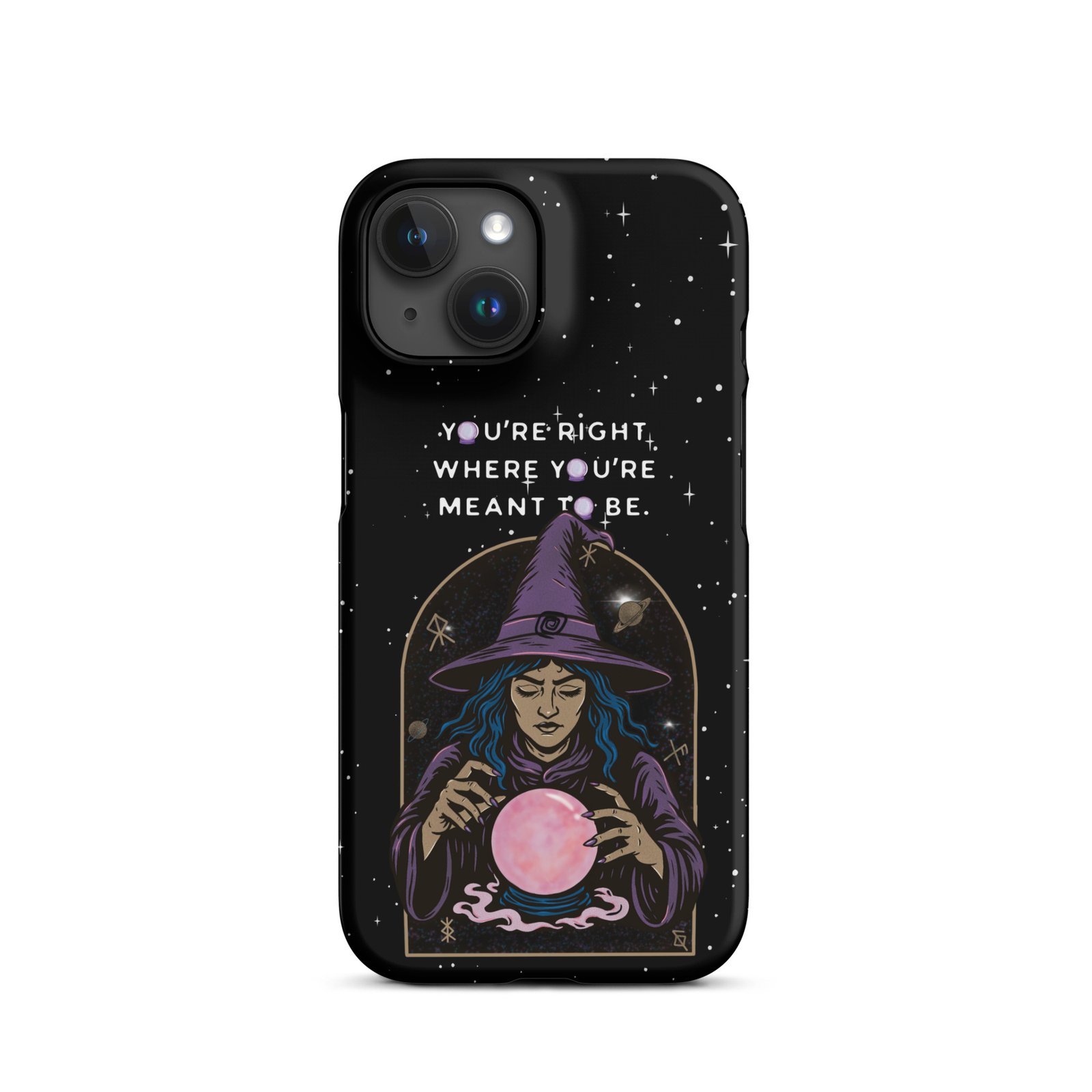 You’re Right Where You’re Meant to Be | Cosmic Witch iPhone® Case | Matte Snap Cover - Image 32