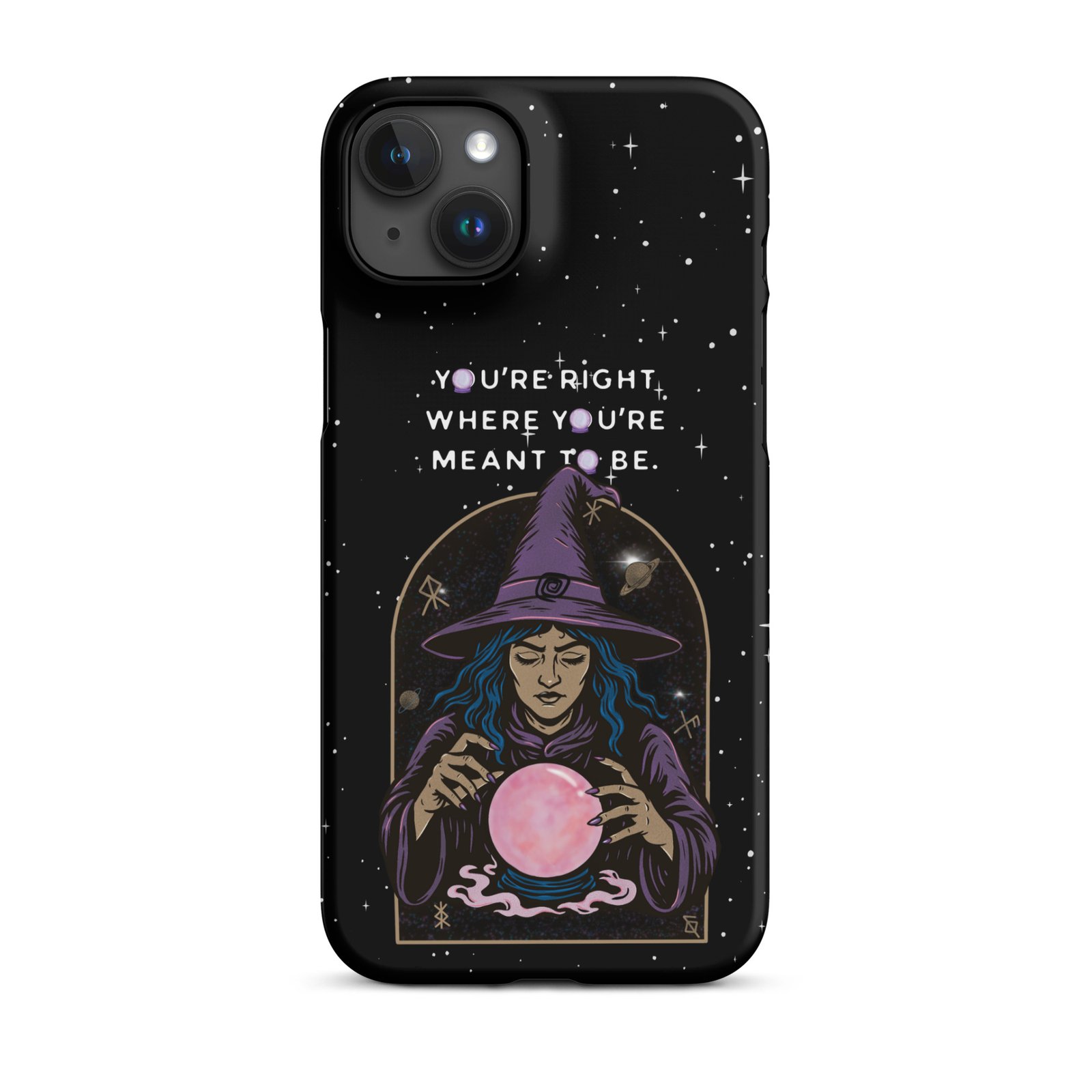 You’re Right Where You’re Meant to Be | Cosmic Witch iPhone® Case | Matte Snap Cover - Image 34