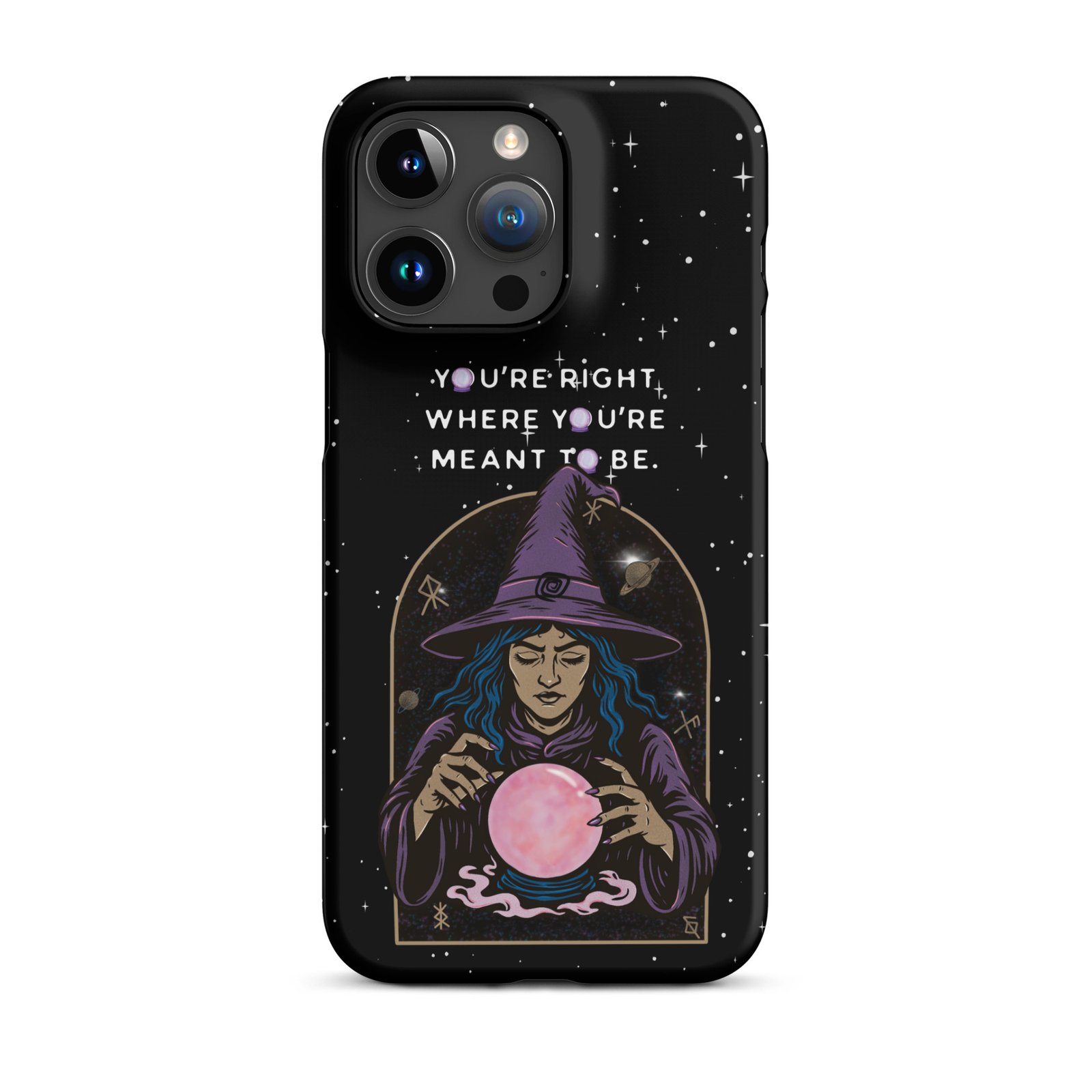 You’re Right Where You’re Meant to Be | Cosmic Witch iPhone® Case | Matte Snap Cover - Image 38