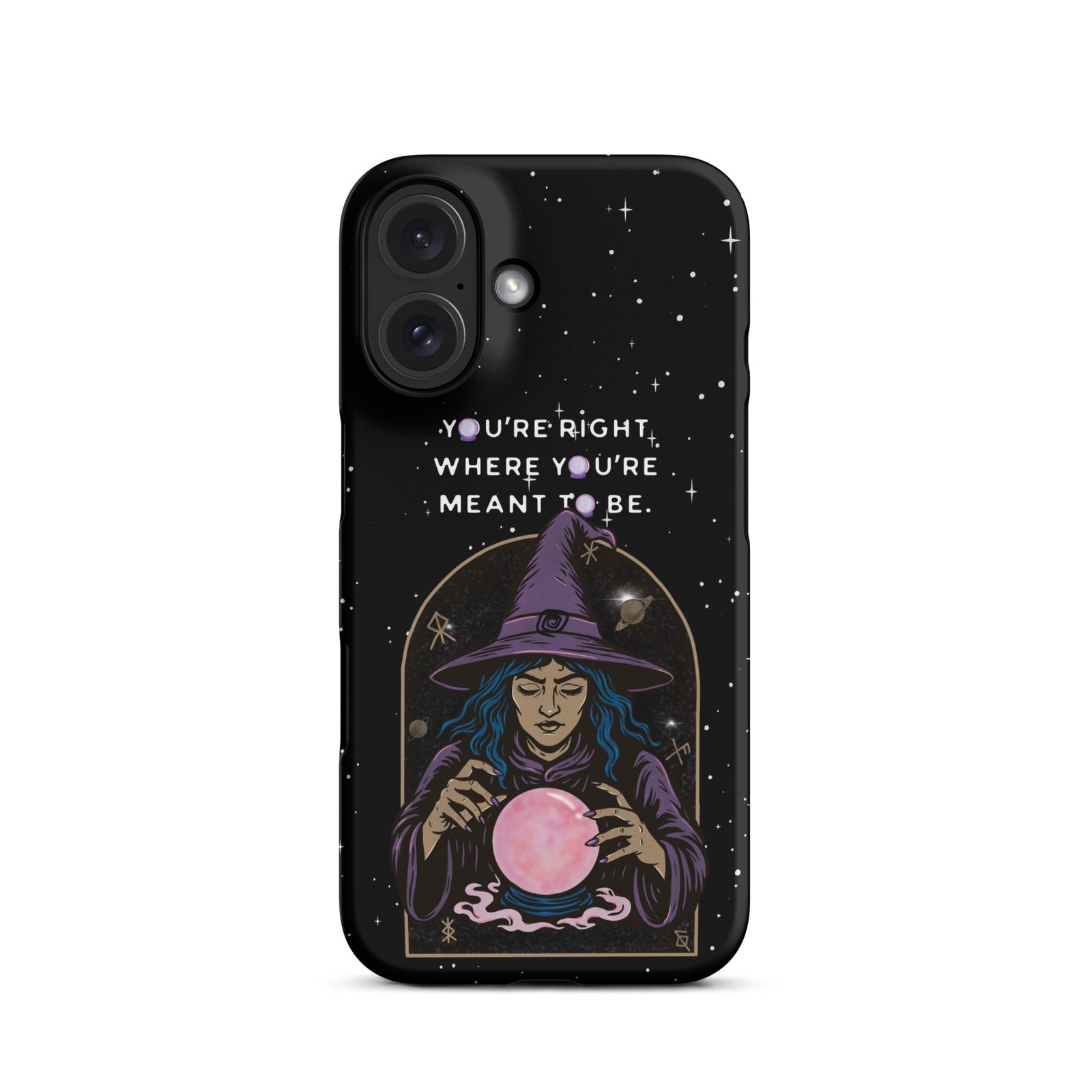 You’re Right Where You’re Meant to Be | Cosmic Witch iPhone® Case | Matte Snap Cover - Image 40