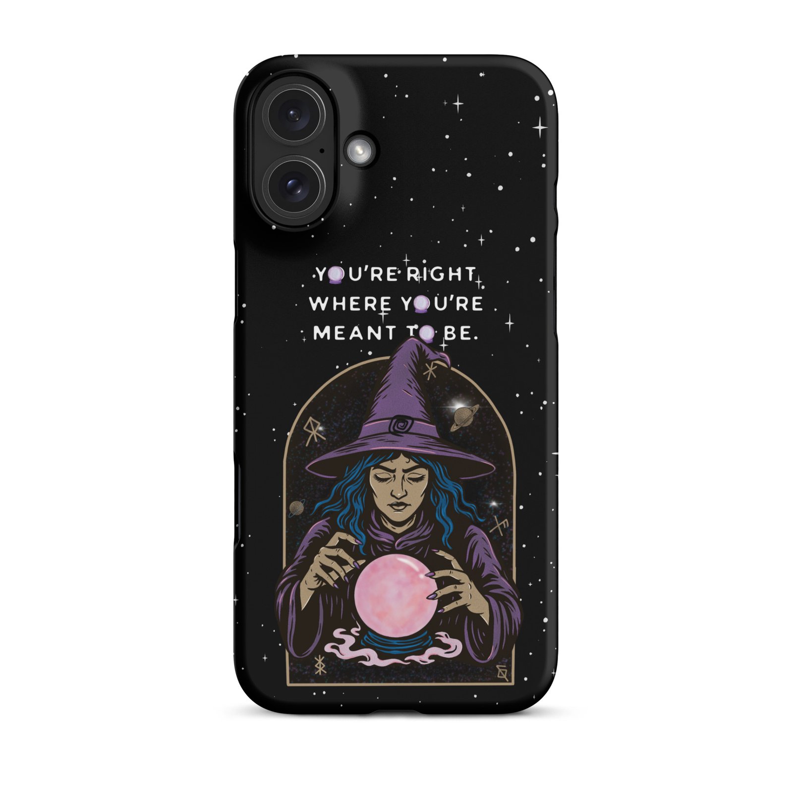 You’re Right Where You’re Meant to Be | Cosmic Witch iPhone® Case | Matte Snap Cover - Image 42