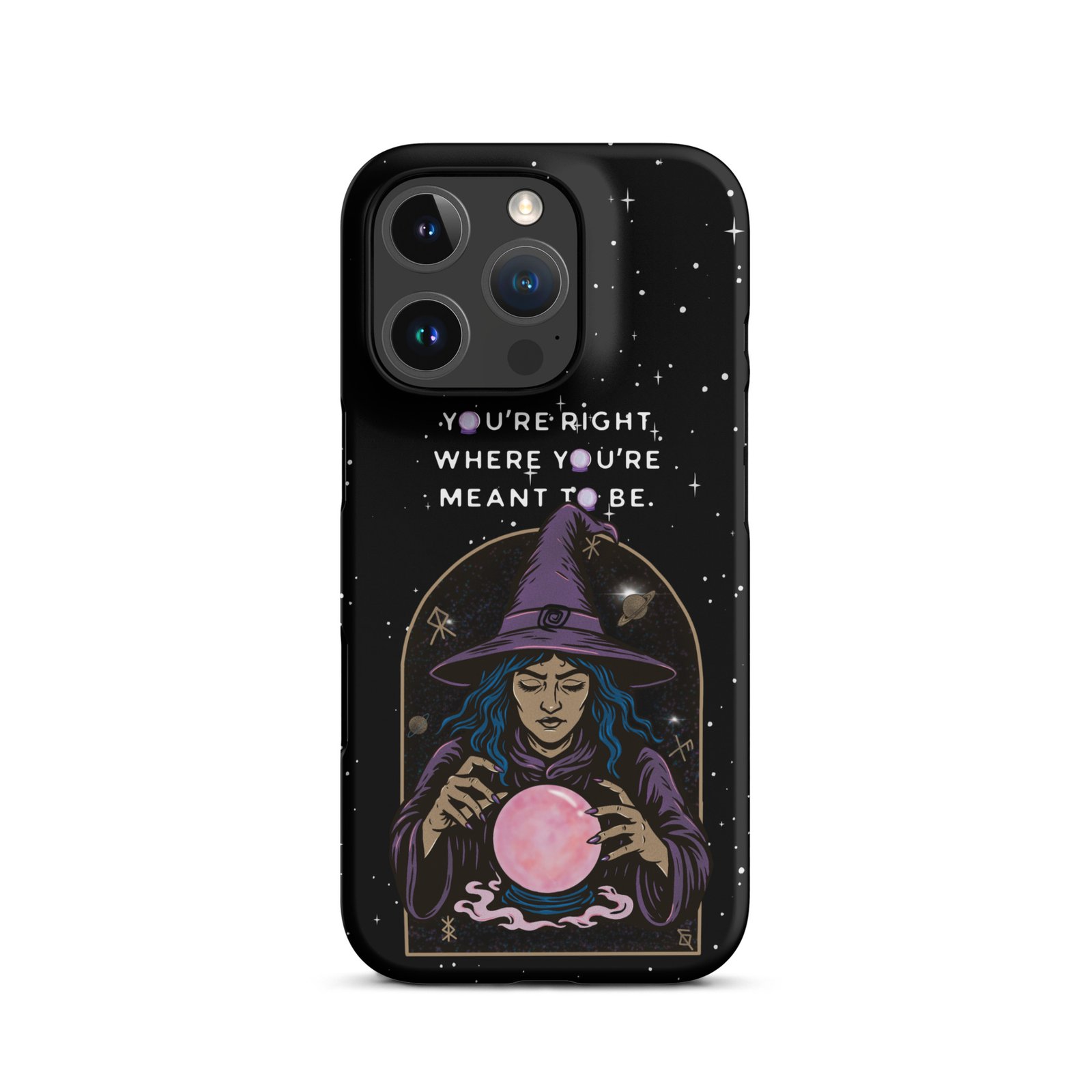 You’re Right Where You’re Meant to Be | Cosmic Witch iPhone® Case | Matte Snap Cover - Image 44