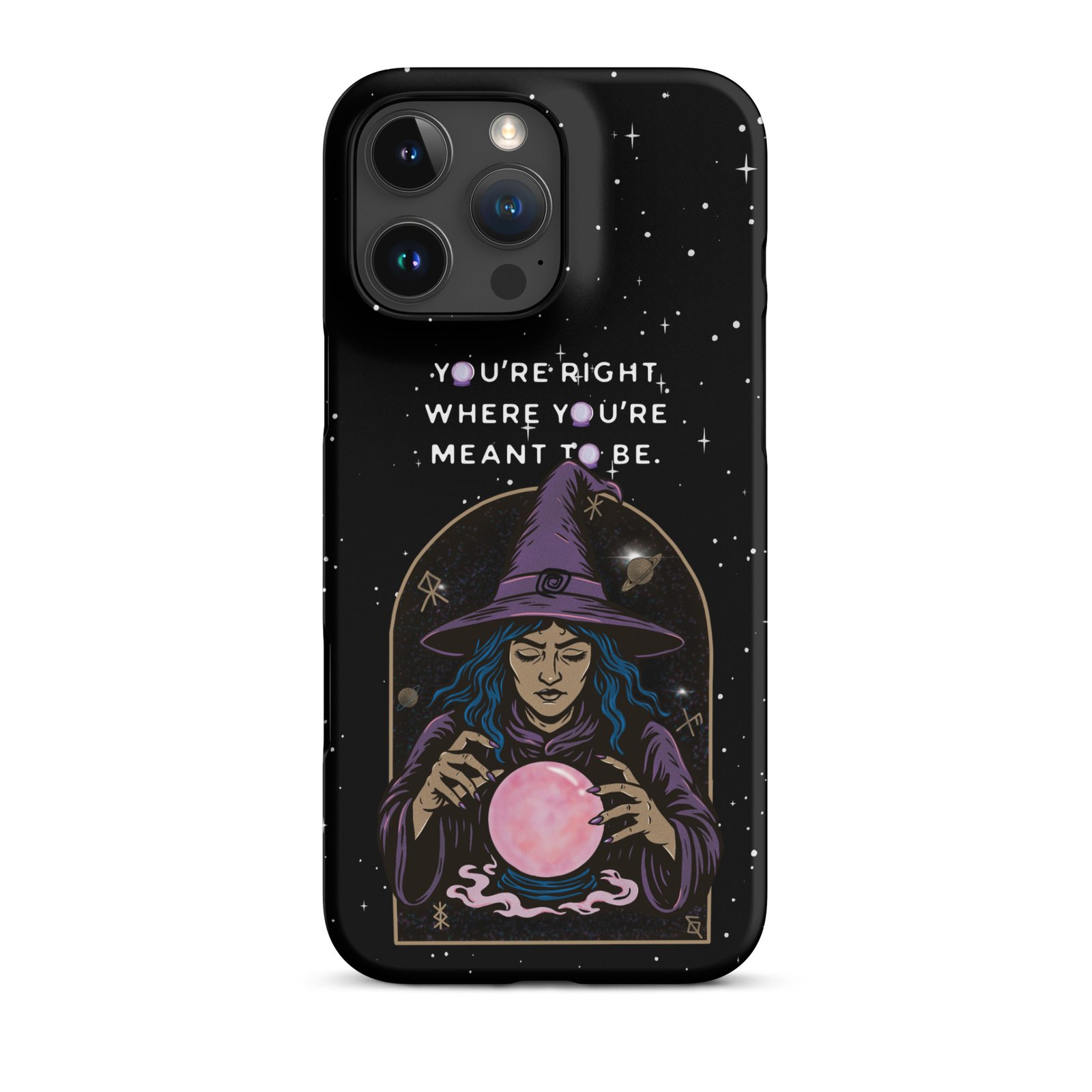 You’re Right Where You’re Meant to Be | Cosmic Witch iPhone® Case | Matte Snap Cover - Image 46