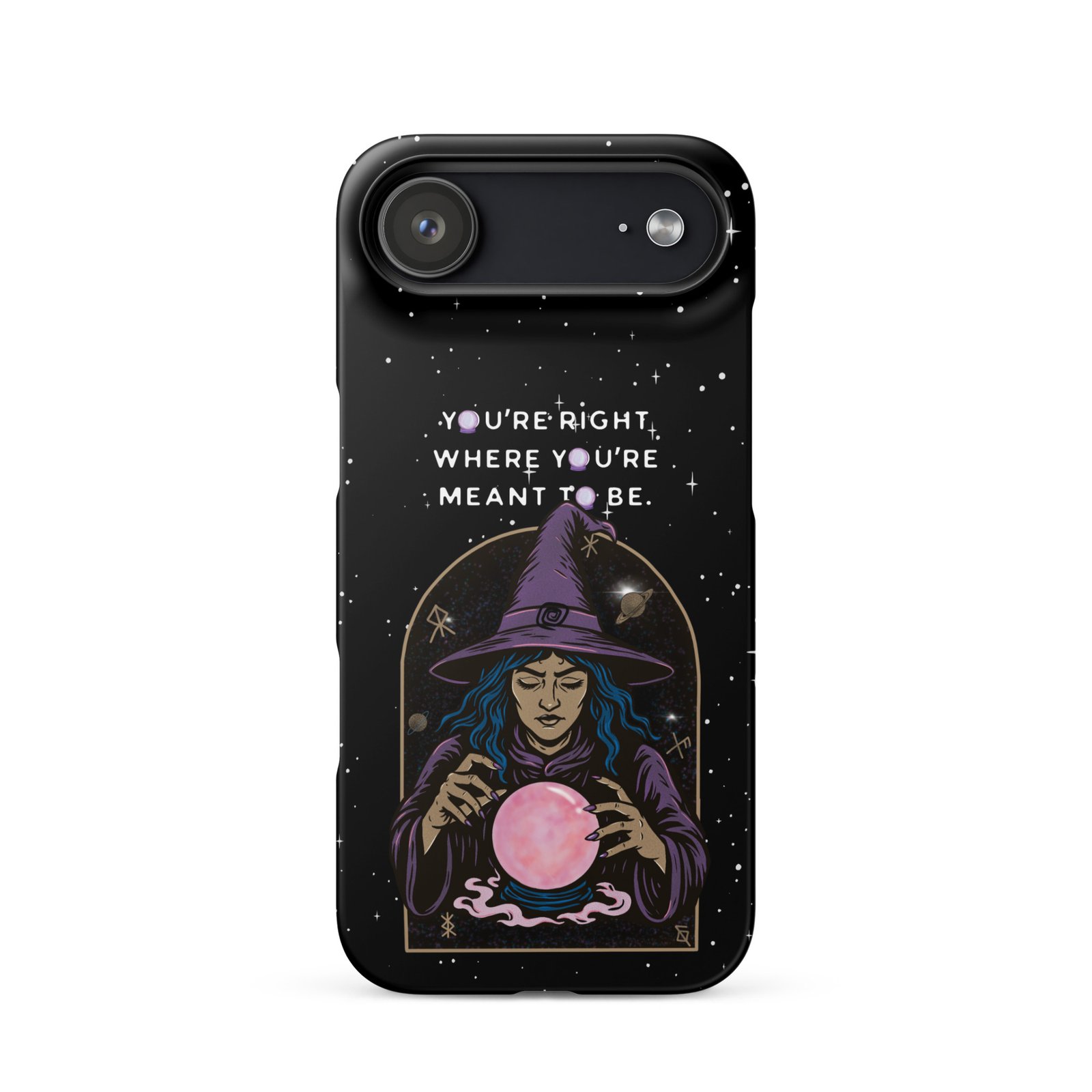 You’re Right Where You’re Meant to Be | Cosmic Witch iPhone® Case | Matte Snap Cover - Image 50