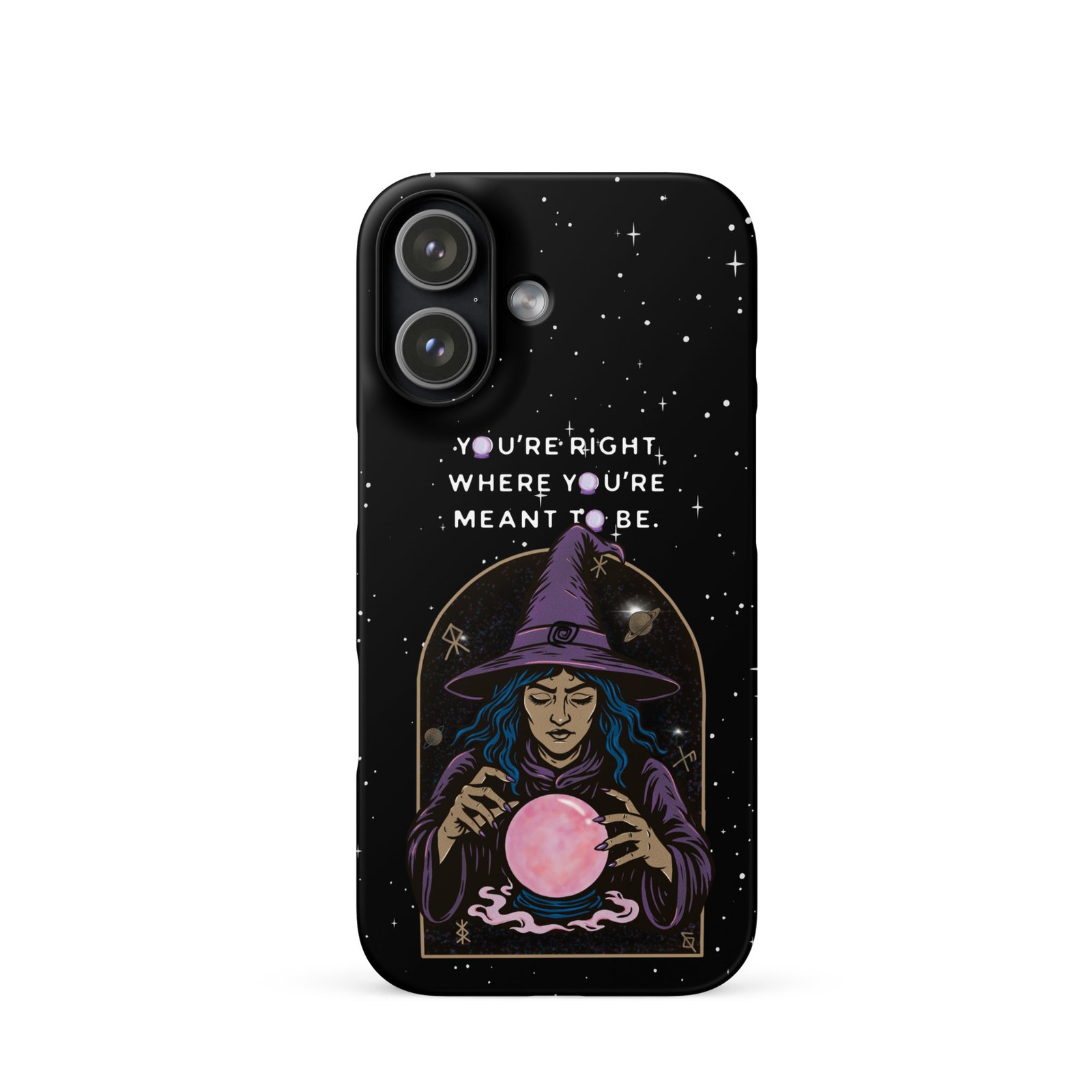 You’re Right Where You’re Meant to Be | Cosmic Witch iPhone® Case | Matte Snap Cover - Image 48