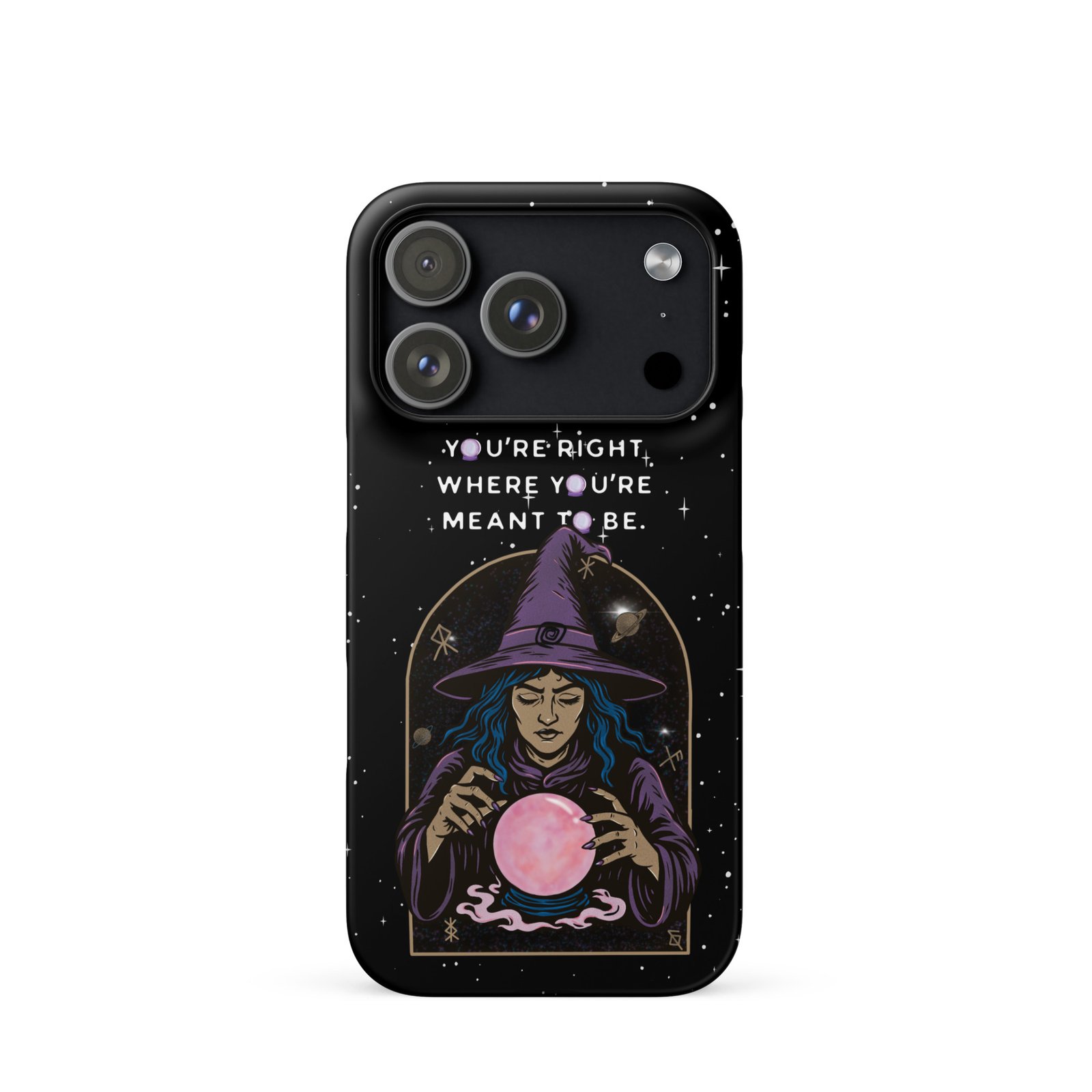 You’re Right Where You’re Meant to Be | Cosmic Witch iPhone® Case | Matte Snap Cover - Image 52