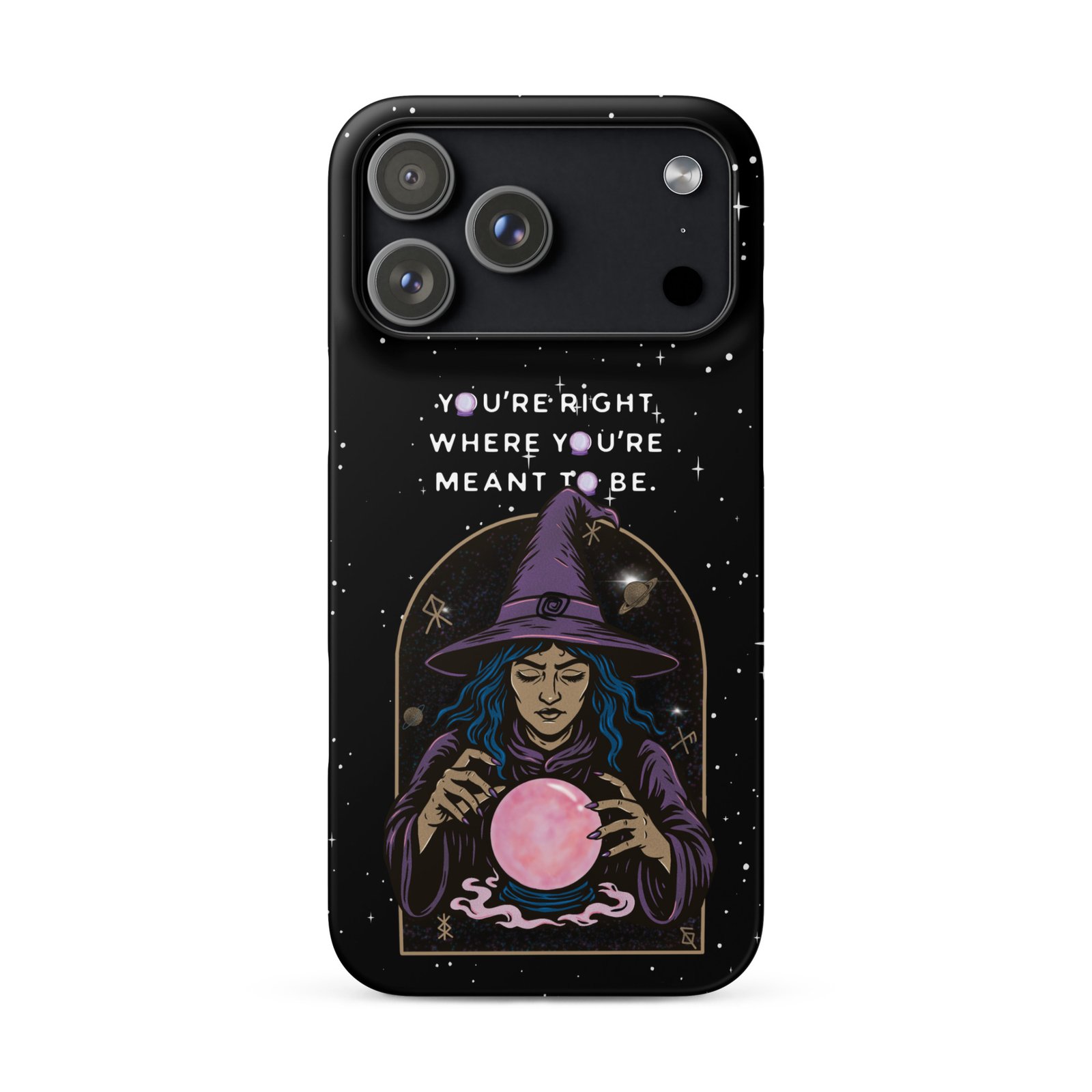 You’re Right Where You’re Meant to Be | Cosmic Witch iPhone® Case | Matte Snap Cover - Image 54